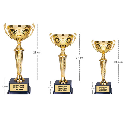 Küçük Boy Kişiye Özel Global Ödül Kupası